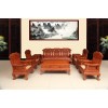 Burma padauk classical Chinese rosewood sofa，Solid wood chair