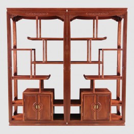 Solid wood duo shelf, yishujia, xuanguang